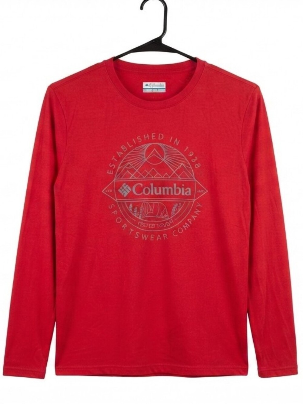 Columbia Sportswear Red Short Sleeve Logo T-Shirt Size XS